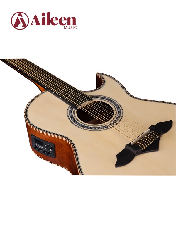 AF17CE-10 Venta caliente Instrumentos musicales Estudiante 10 cuerdas 41 'Guitarra acústica