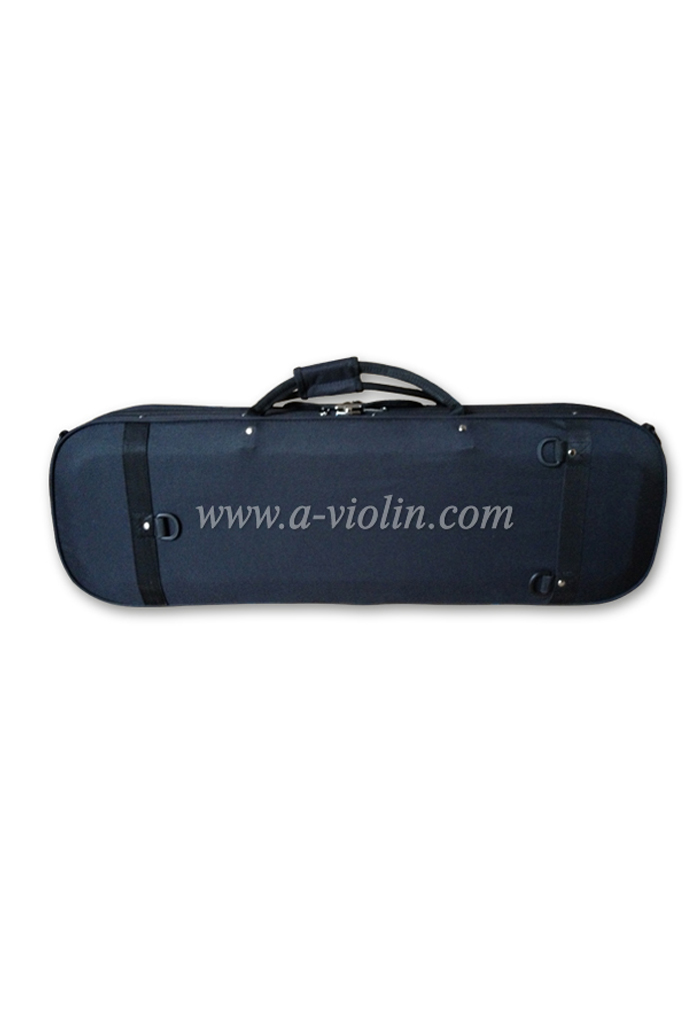 Estuche grande de madera para violín con funda impermeable para 2 violines (CSV027)