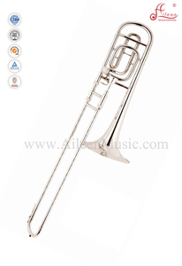 Trombón tenor F/Bb lacado plateado con estuche ABS (TB9133G)