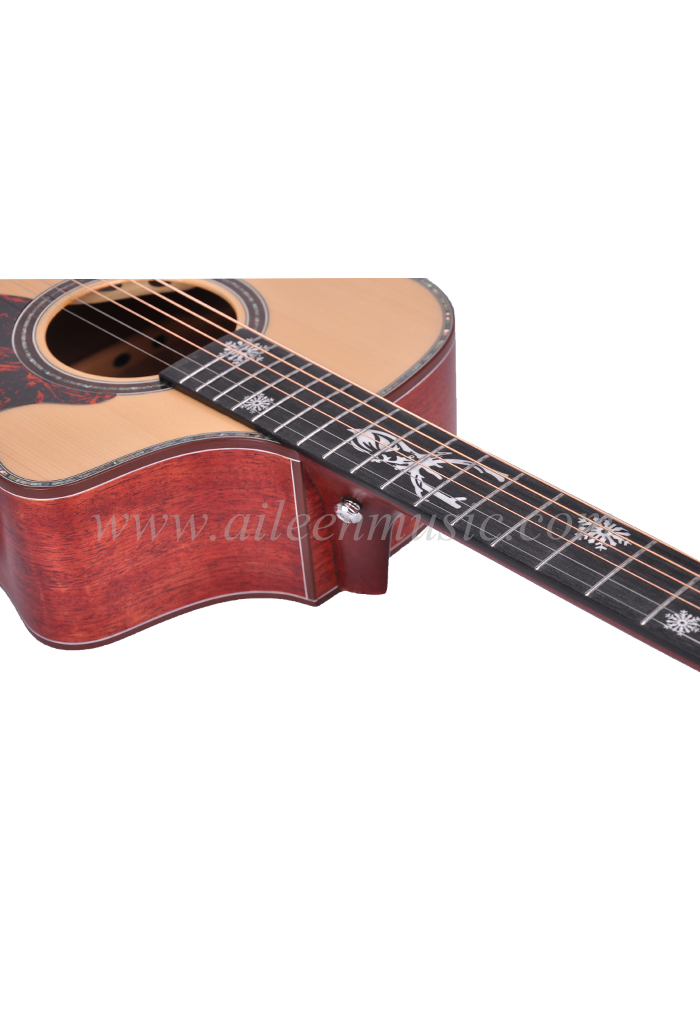 Guitarra acústica de alta calidad con tapa de pícea de Sitka sólida AAA de 40''/41'' (AFH17SC)