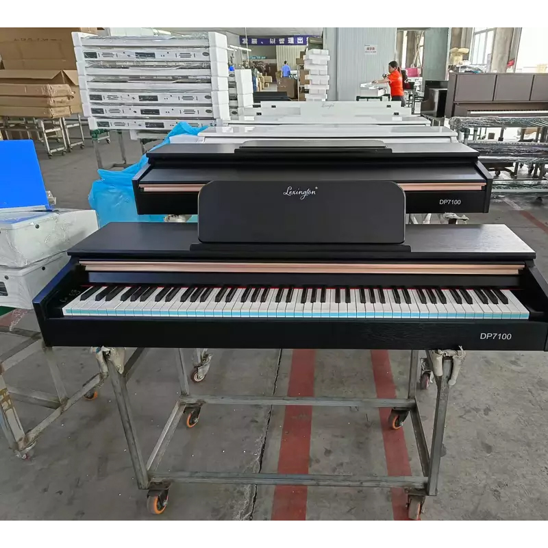 Teclado dual al por mayor Piano digital eléctrico ponderado de 88 teclas (DP7100)