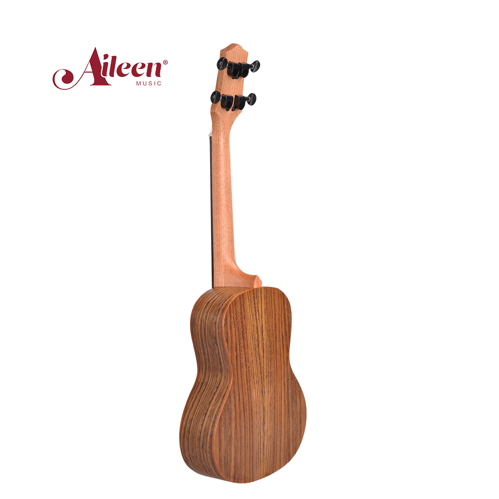 Instrumentos musicales navideños, ukelele de concierto de 23 pulgadas, madera de nogal (AU88AM-23)