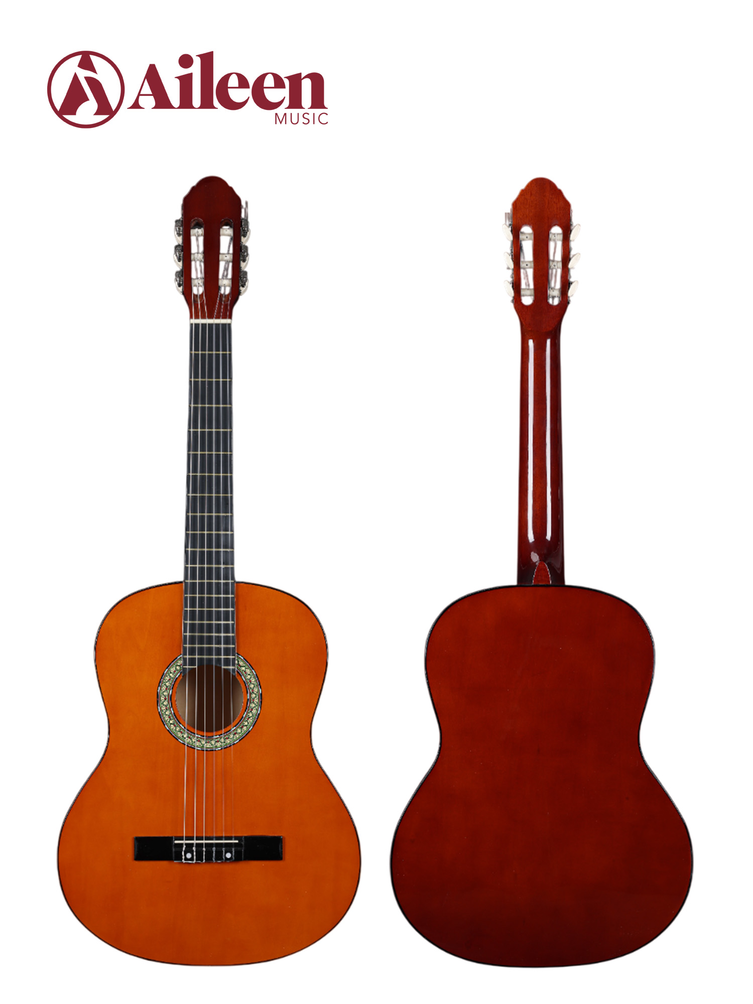 Guitarra clásica de 39', excelente precio para principiantes en guitarra (AC851)