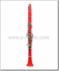 Clarinete de color rojo ABS de 19 teclas Stuent