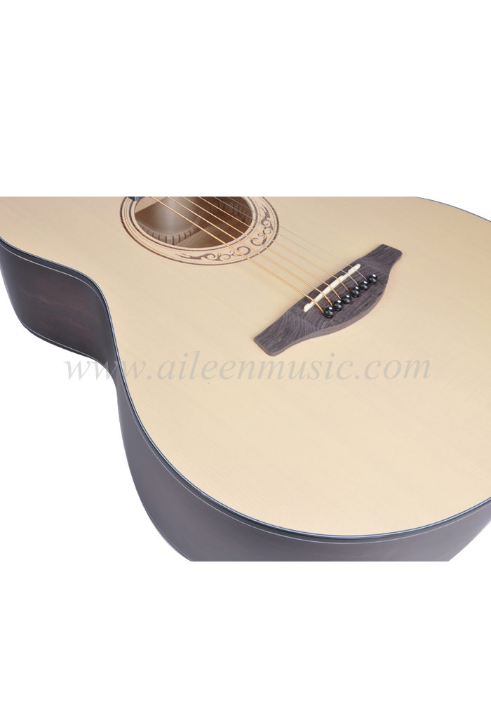 Guitarra acústica de calidad superior de abeto macizo de 40 pulgadas (AFM-H10-40)
