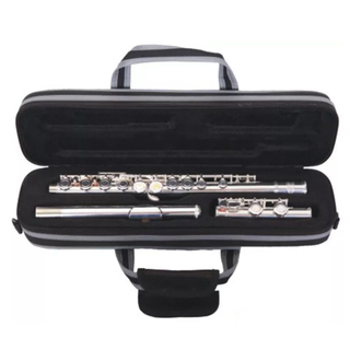 Flauta profesional plateada de 17 agujeros (FL4633S)