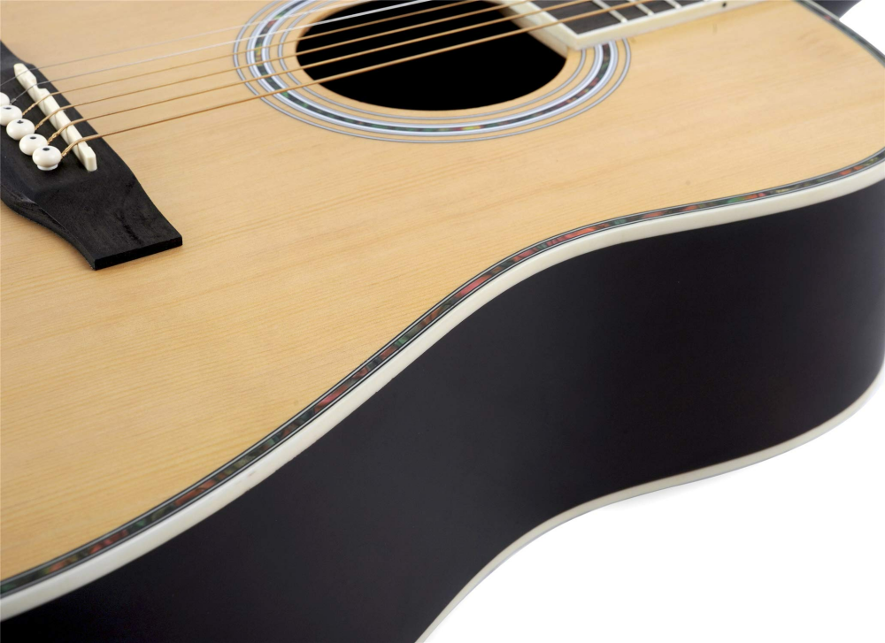 Guitarra acústica de madera de abeto mate para zurdos de 41 pulgadas (AF168LC)
