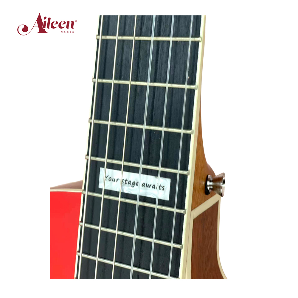 Guitarra clásica eléctrica con cuerdas de nailon de 39' de cuerpo delgado con ecualizador (AC171CE)