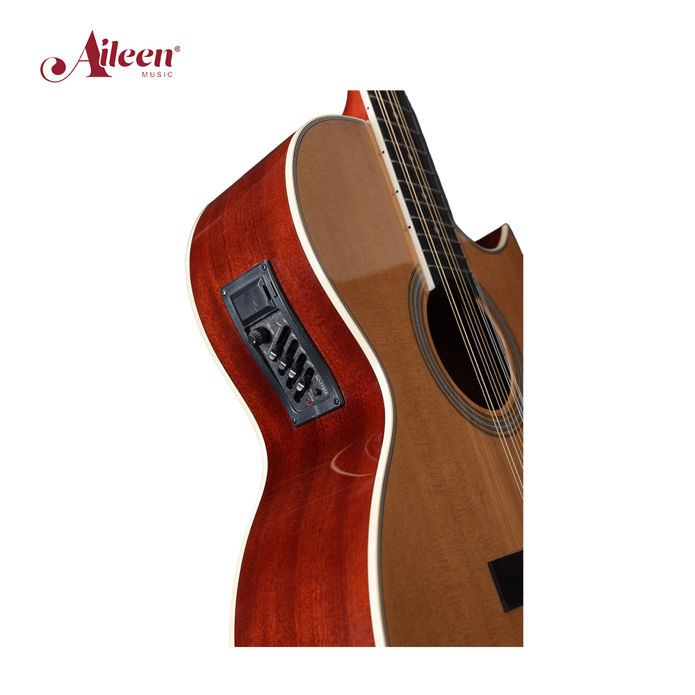 Guitarra eléctrica acústica de 10 cuerdas, 41 pulgadas, estudiante con ecualizador (AF8A8CE10)
