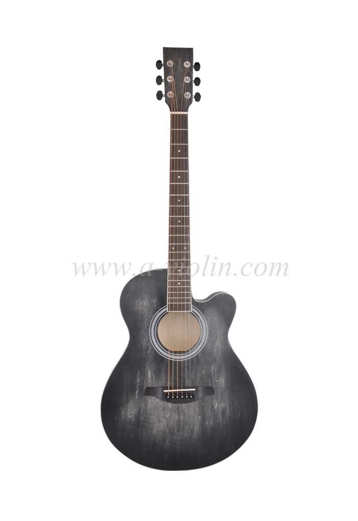[Aileen] Nuevo producto Guitarra acústica recortada de 40 pulgadas (AF-H00LC)