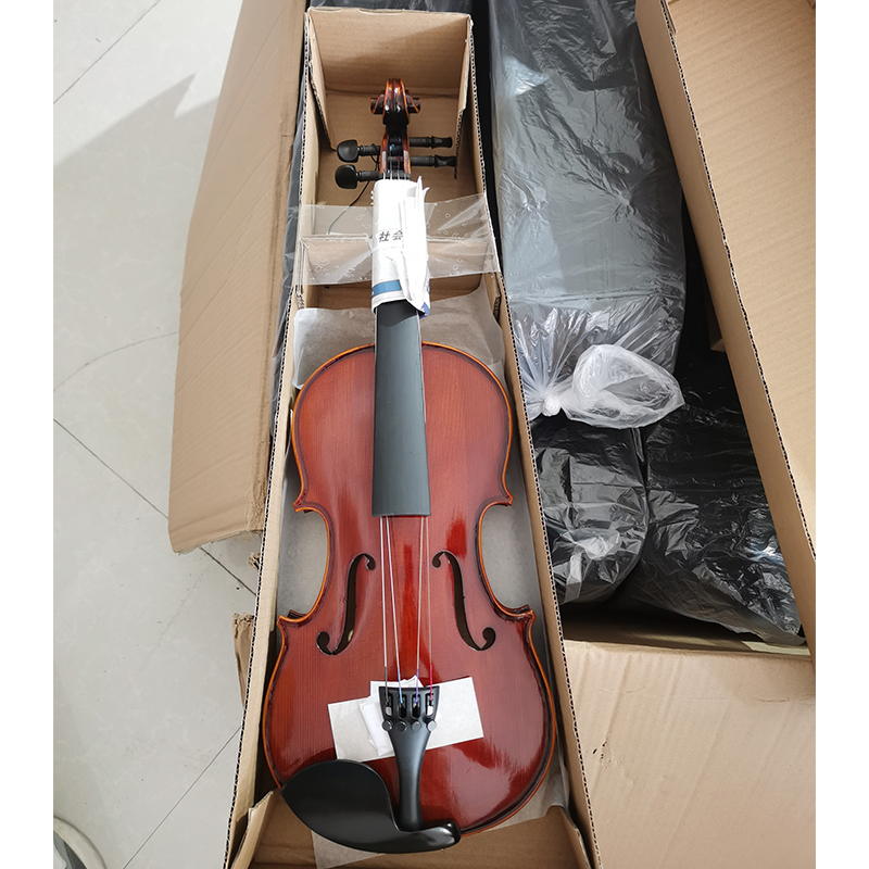 Violín de conservatorio hecho a mano, violín avanzado de arce flameado (VH30H)