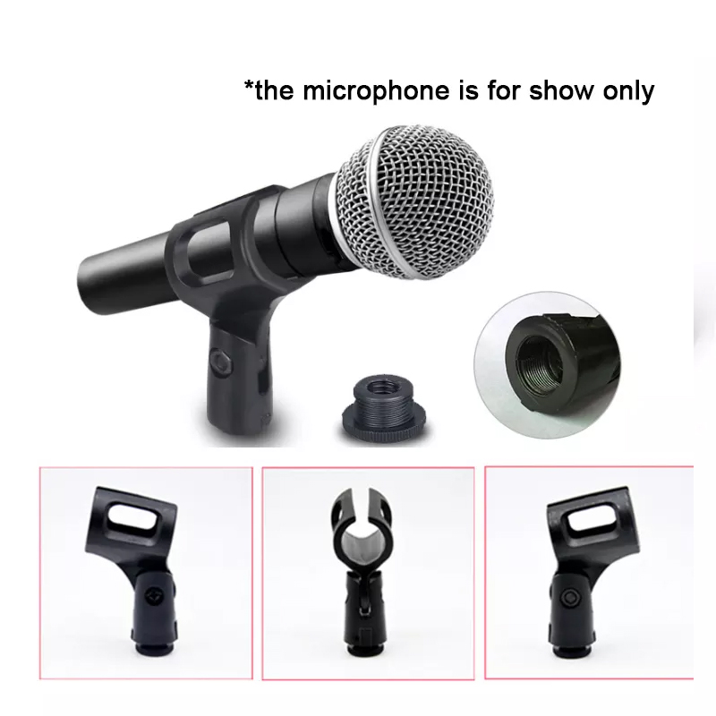 Venta al por mayor soporte de clip de micrófono ABS universal para soporte de micrófono (MH402)