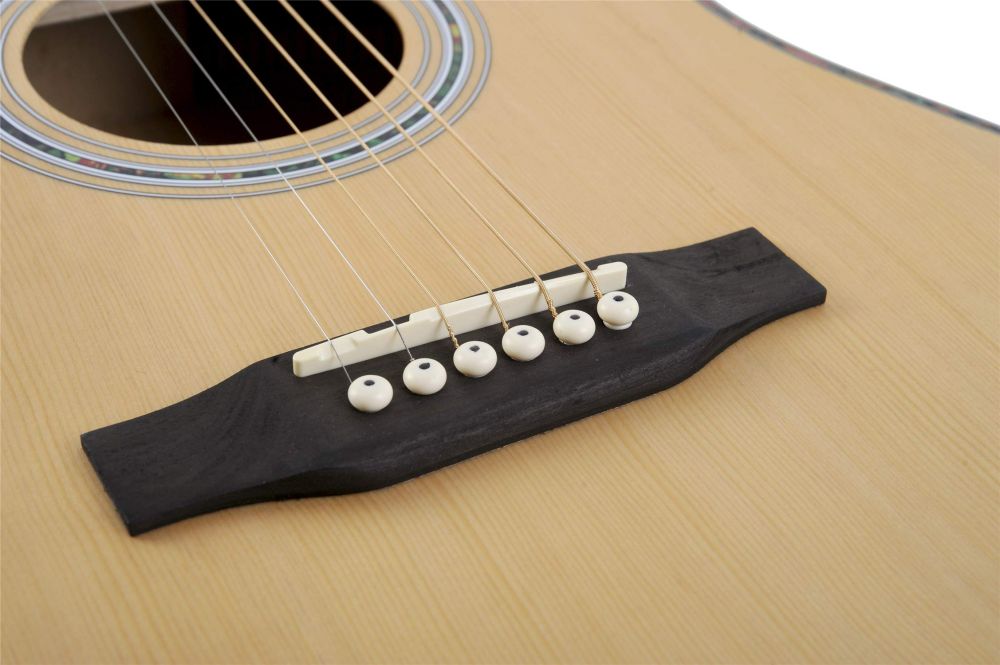Guitarra acústica de madera de abeto mate para zurdos de 41 pulgadas (AF168LC)