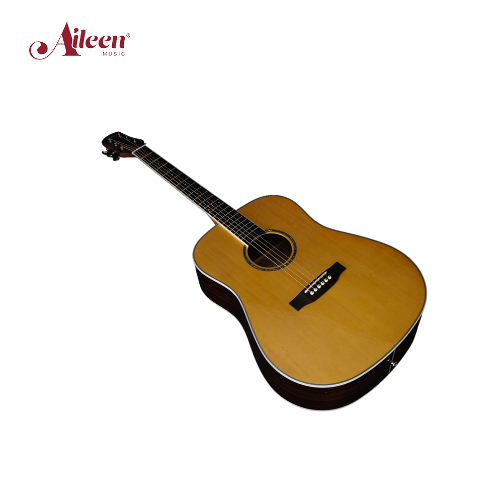 Winzz Instrumentos musicales Guitarra acústica de tapa sólida de 41' (AFM18)