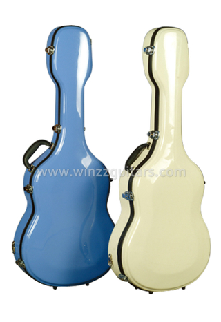 Venta al por mayor Estuche colorido de guitarra clásica de fibra de vidrio de 39 '(CCG-F20)