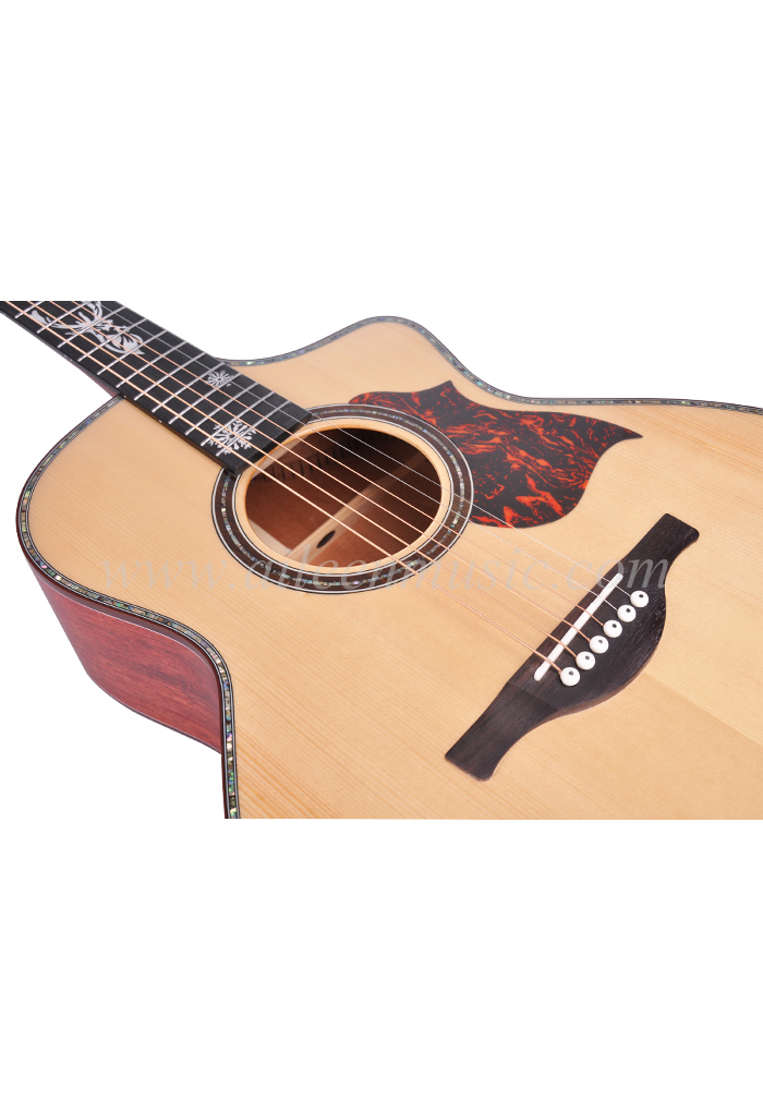 Guitarra acústica de alta calidad con tapa de pícea de Sitka sólida AAA de 40''/41'' (AFH17SC)