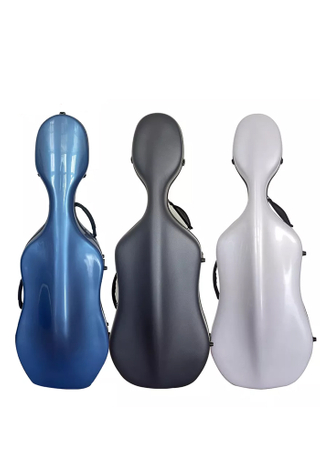 Estuche para violonchelo en color brillante/mate 4/4-1/4 Carcasa de plástico compuesto (CSV-P305/P305M)