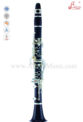 Chapado en plata 17 teclas Kb Clave ébano clarinete (CL3200S)