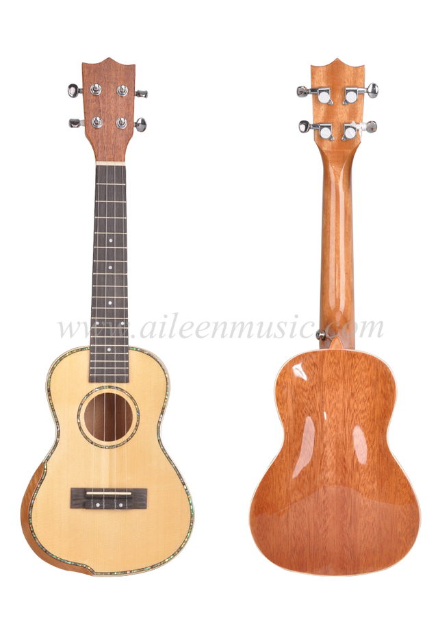 Ukelele de estudiante de tapa de abeto macizo de 23 pulgadas avanza (AU17AB-23)