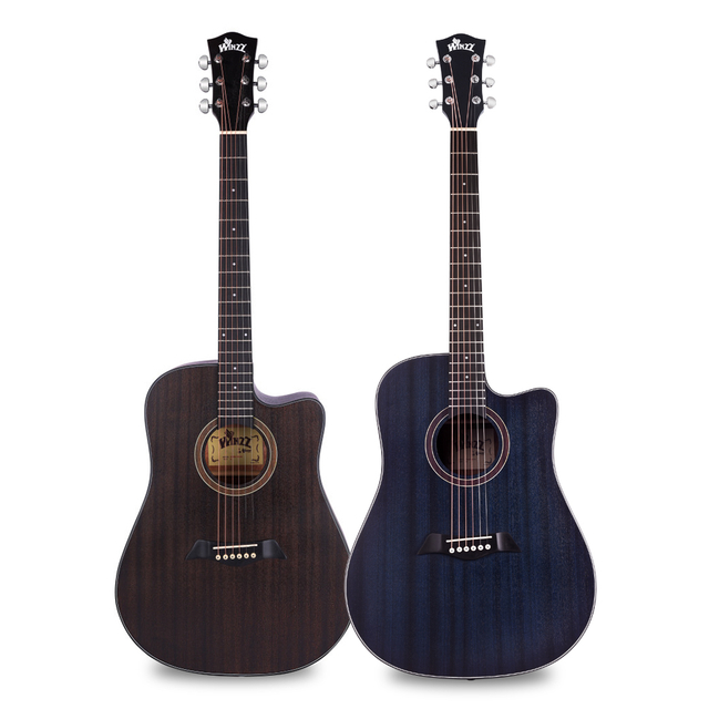 Colorida guitarra acústica avanzada de caoba de 41 pulgadas (AF386C)