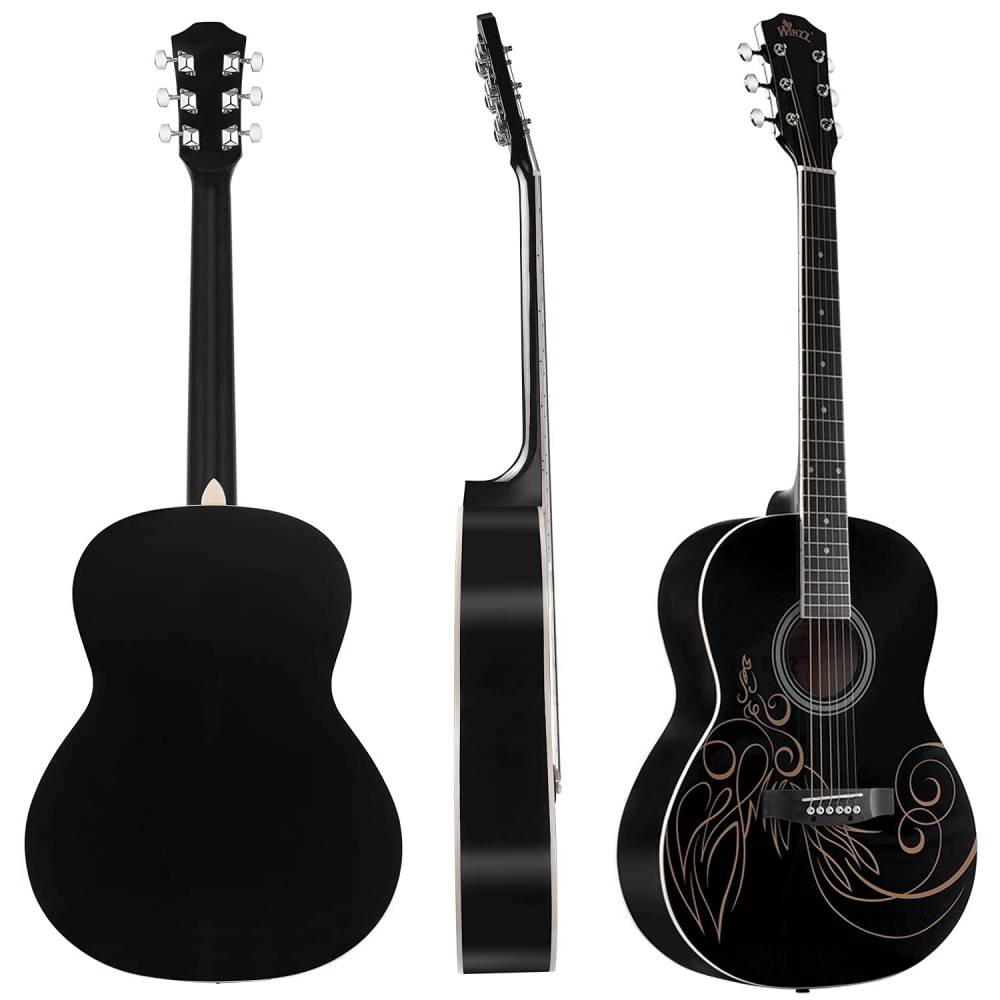 Guitarra acústica de 39 pulgadas con patrón personalizable con palanca de ajuste (AF227A)