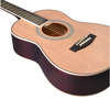 Guitarra acústica de barril positivo mate natural de 36 pulgadas con inserto de celuloide (AF168-36)