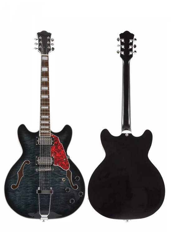 Guitarra electrónica de estilo jazz de cuerpo semihueco OEM profesional (EGJ351)