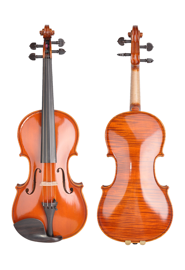  Accesorios profesionales de ébano con tapa de abeto macizo Violín avanzado (VH200D)