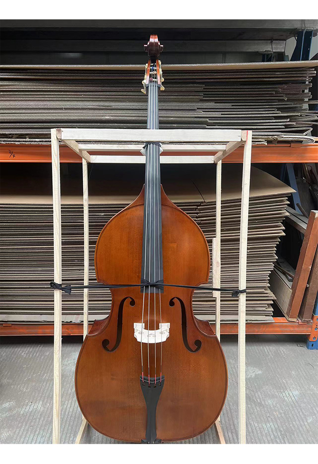 Contrabajo de estudiante de madera maciza 1/2 contrabajo con fondo plano (GDB220F)