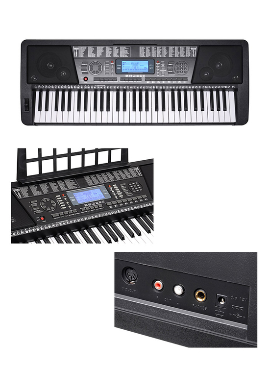 61 Keys Instrumento de teclado de órgano electrónico/teclado musical (EK61208)