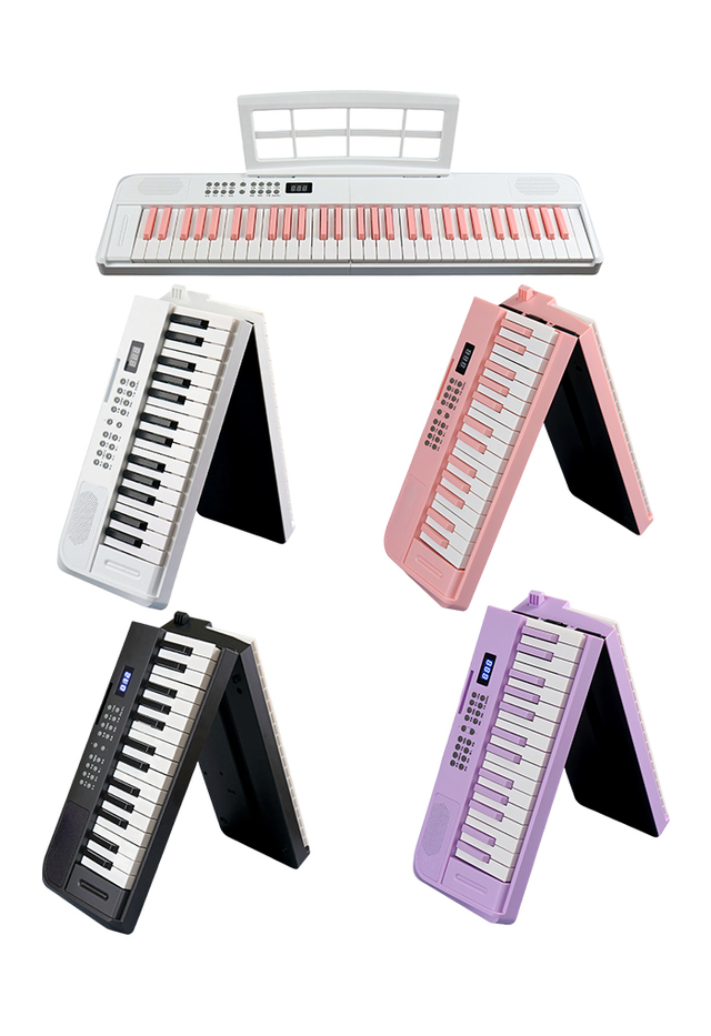 EK-F6101 Nuevos instrumentos musicales 61 teclas de 20 mm de ancho teclado plegable