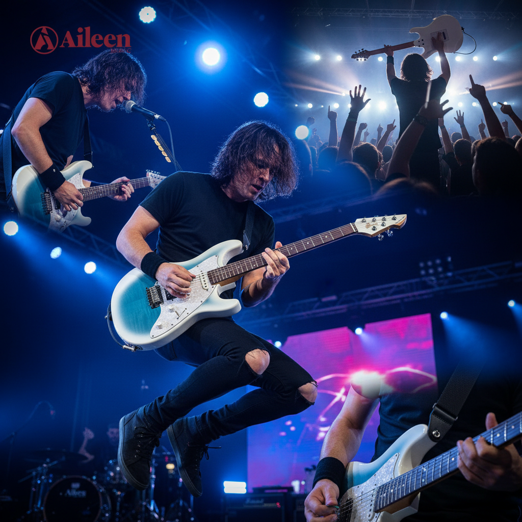 Guitarra eléctrica WINZZ Gravity Series Pro – Cuerpo de Okoume, mástil de arce tostado, pastillas HSS Alnico V, puente de trémolo de 2 puntos (WGS150MF)