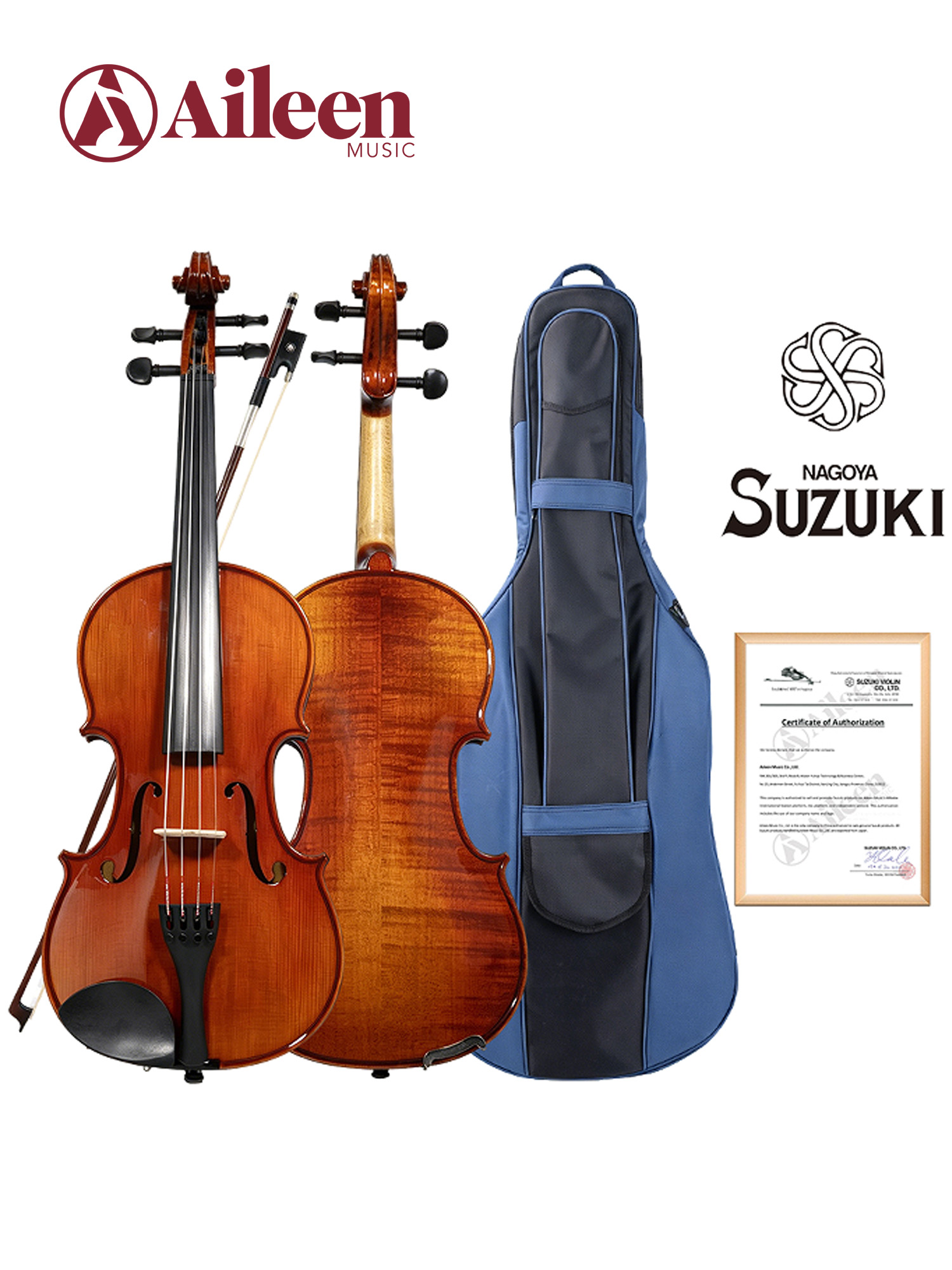 SC-15AL Kit de violonchelo profesional moderado con tapa de abeto macizo seleccionado 4/4-1/16