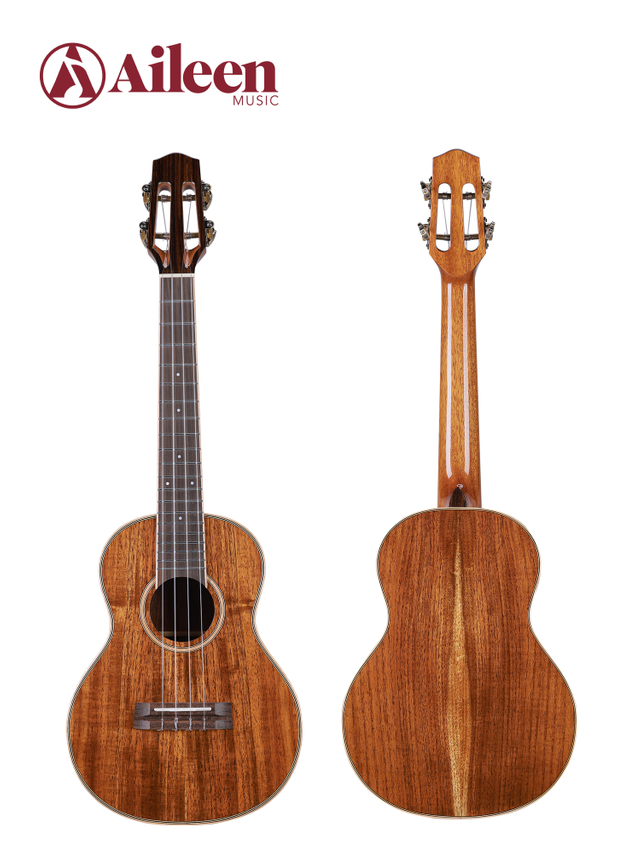 AU55S Factory D'Addario Cuerdas de nailon transparente 26' Ukelele Koa totalmente macizo