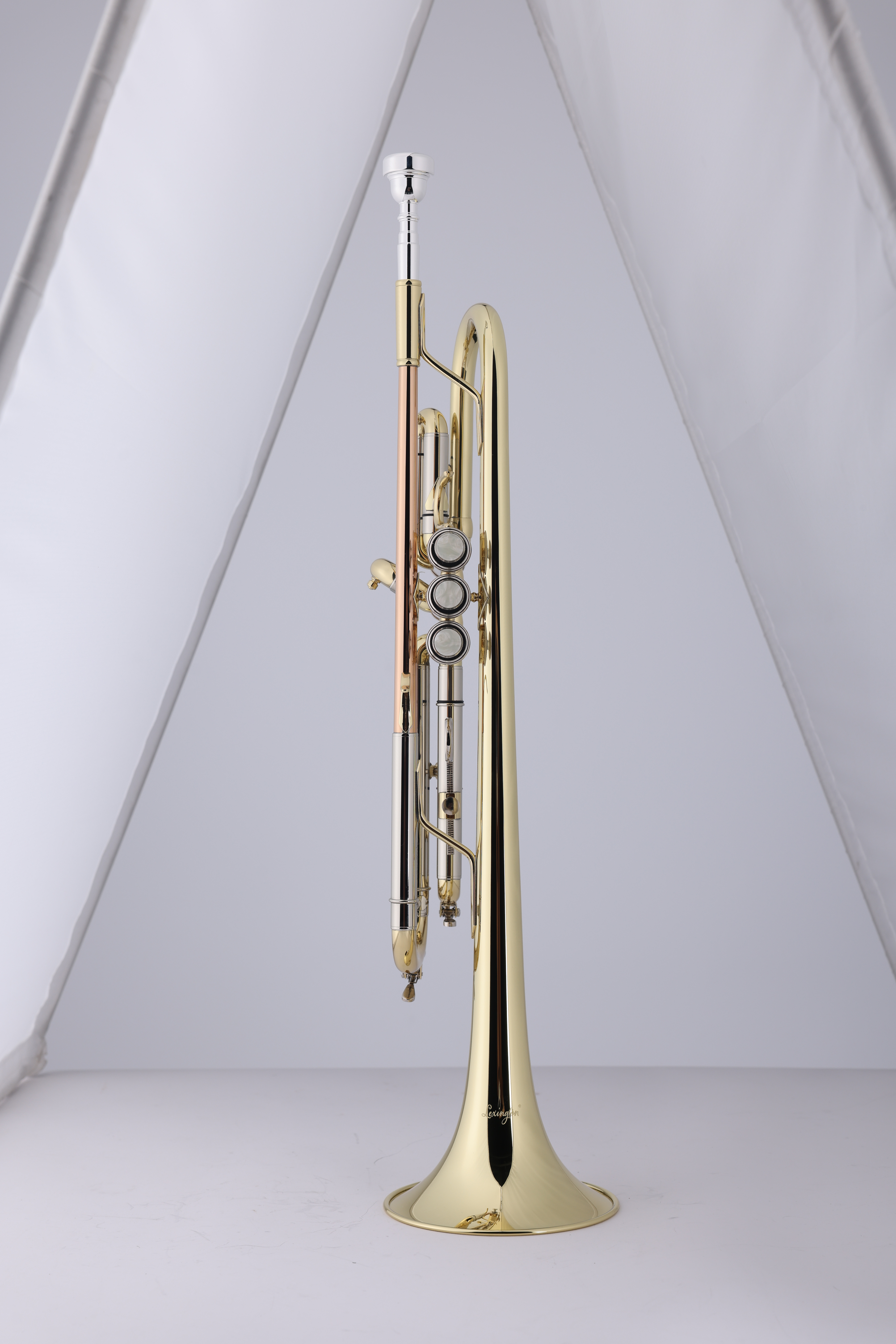 Professional Yellow Brass Body Middle Grade Bb Key Trumpet TR5200