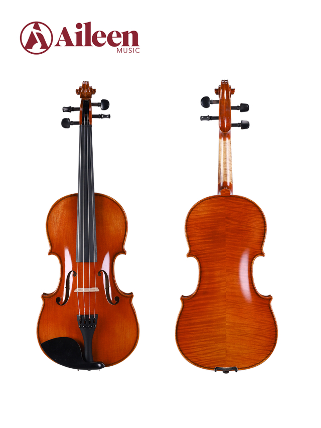 Violín LV02 Legacy Series de abeto macizo y arce flameado con cordal de fibra de carbono 4/4-1/4