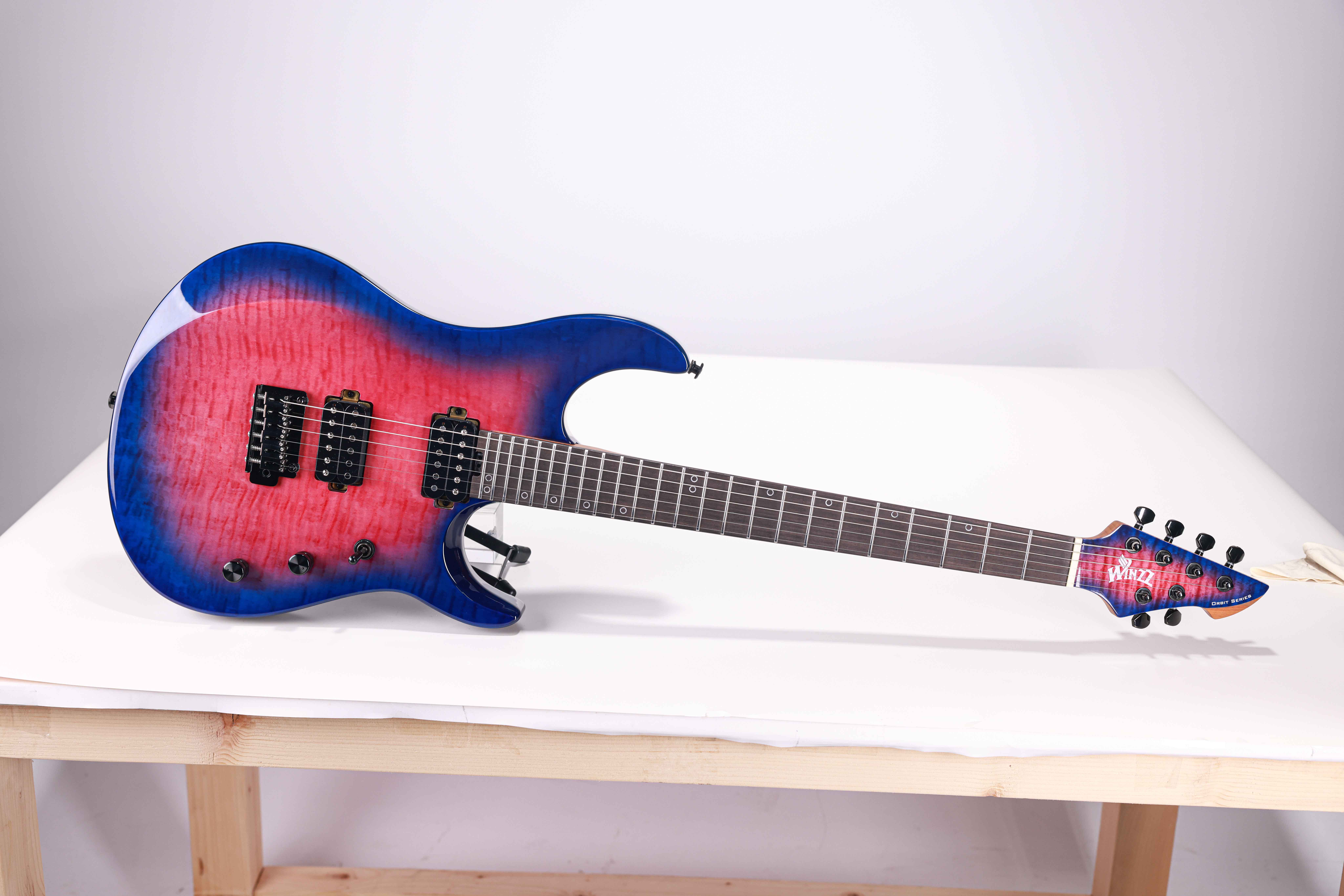 WOS150-24-MF WINZZ NUEVO Diseño Orbit Pro Series C+D Perfil de cuello Guitarra eléctrica de 6 cuerdas