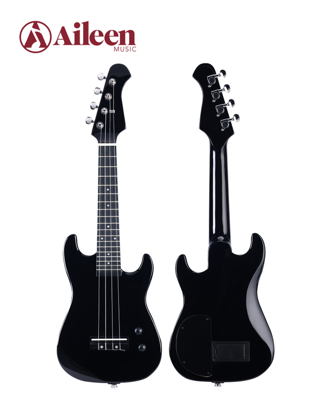 EU111 Nuevo ukelele eléctrico de madera maciza estilo ST de 26 '