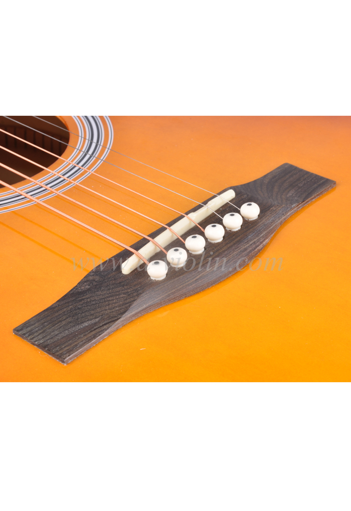 [WINZZ] 41 "Dreadnought de instrumentos musicales Linden Plywood Maple guitarra acústica (AF229H)