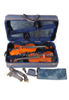 Nuevo Estuche de transporte para violín cuádruple Oxford azul marino (CSV407)