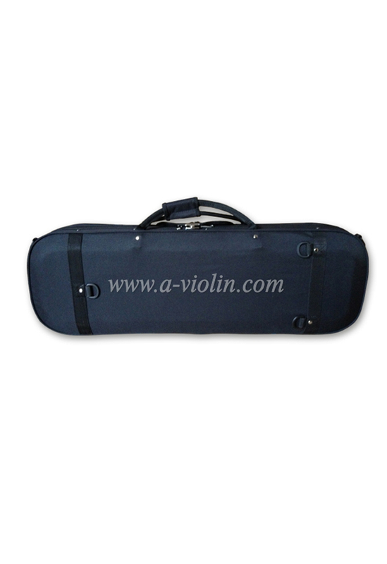 Estuche grande de madera para violín con funda impermeable para 2 violines (CSV027)