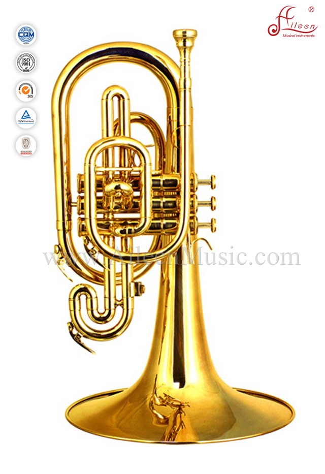 Amarillo latón Leadpipe F clave Marching-Mellophone (MMF6200)