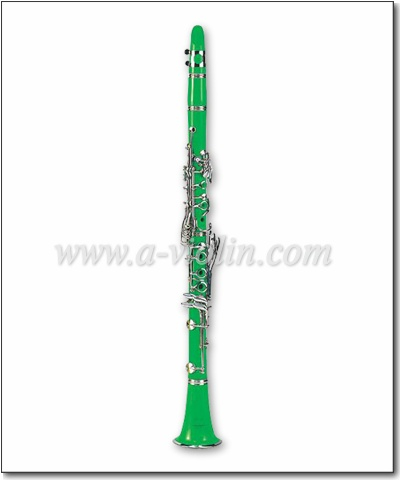 Clave niquelada Claves 17 llaves Color Verde Bb Clarinete (CL3071-Verde)