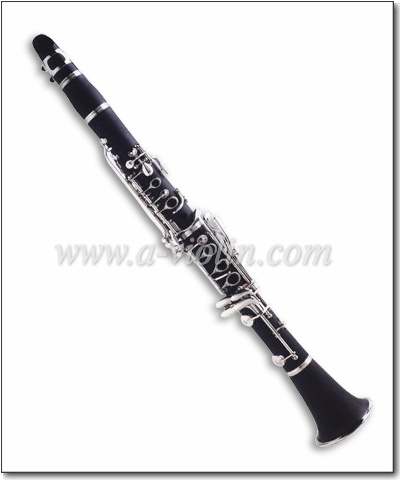 Clarinete de baquelita Bb de estudiante con 17 llaves de níquel plateado (CL3041N)