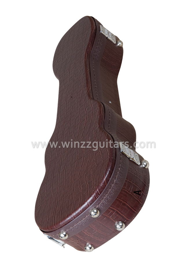 Estuche para ukelele soprano duro de madera con forma de estilo (CSU100-21)