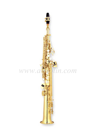 Saxofón soprano de oro de imitación de alto grado caliente (SSP-H400G)