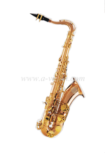 Saxofón tenor para principiantes bB key con boquilla (TSP-G300G)