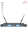 Micrófono inalámbrico UHF FM de canal fijo de alta calidad (AL-SE2010)