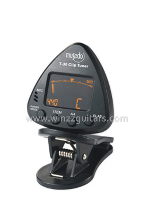 Sintonizador con clip para violín bajo de guitarra cromática (WST-30)