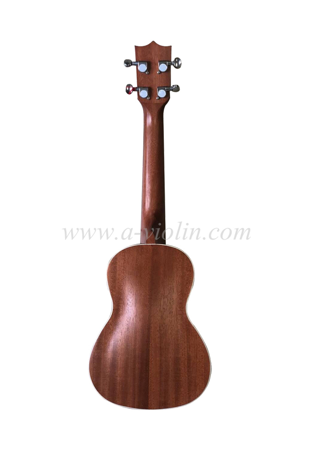 Fingerborad y puente de madera artificial de alta calidad y densidad Ukelele arqueado (AU07LAB)